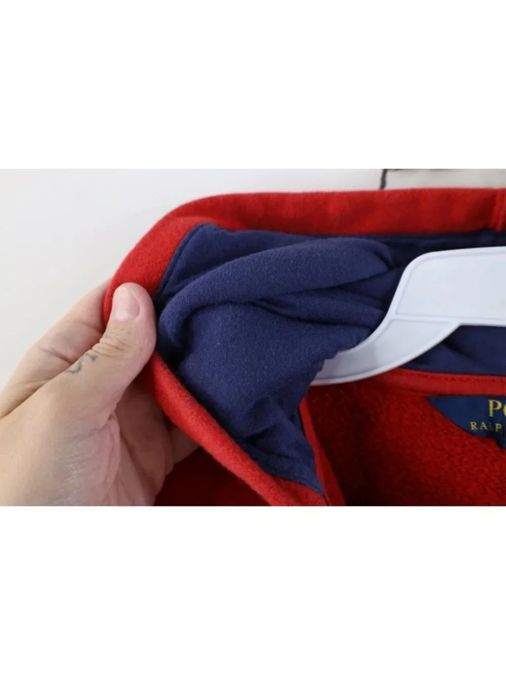 Vintage Ralph Lauren Boys Girls Toddler 4 4T Full Zip Hoodie Sweatshirt Red
